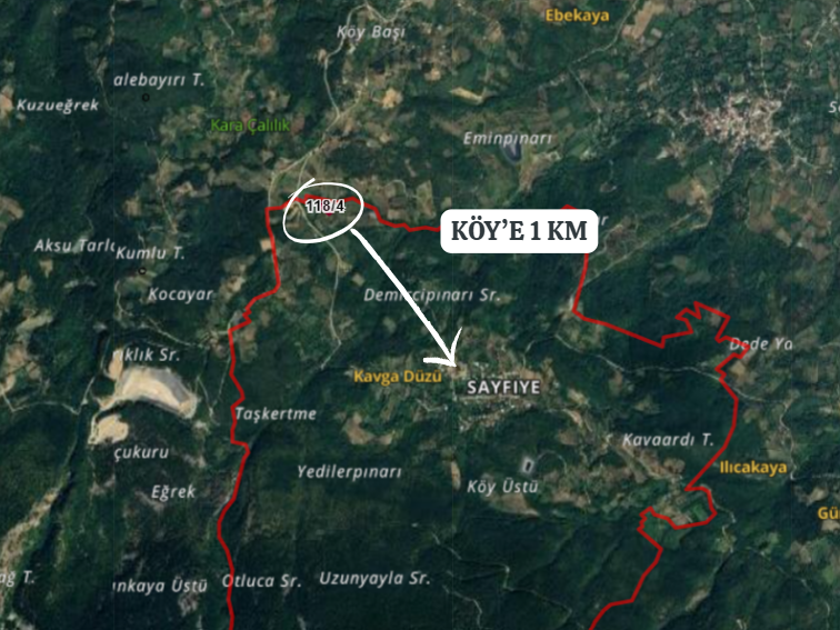BURSA KESTEL SAYFİYE KÖYÜ'NDE TARLA'NIN 225 M²' Sİ  SATILIKTIR - BURSA KESTEL fotoğraf 3