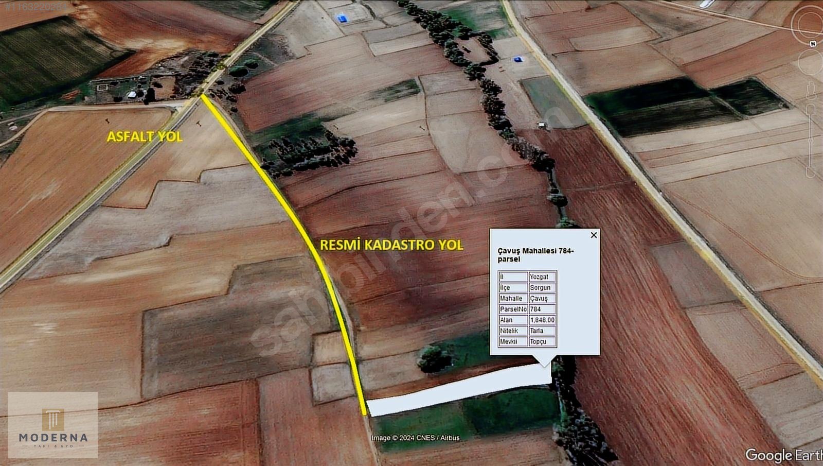 SORGUN ÇAVUŞ MAH. YOLA CEPHELİ 1848 M2 KÖYE YAKIN KUPON TARLA - YOZGAT SORGUN fotoğraf 12