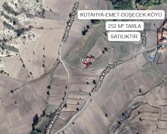 KÜTAHYA EMET DÜŞECEK KÖYÜ’NDE 252 M² TARLA SATILIKTIR - KÜTAHYA EMET fotoğraf 2