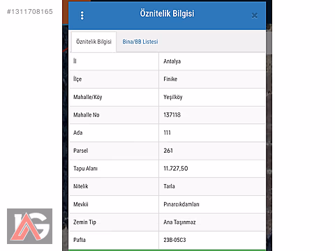 ANTALYA FİNİKE YEŞİLKÖY DE FIRSAT TARLA - ANTALYA FİNİKE fotoğraf 3