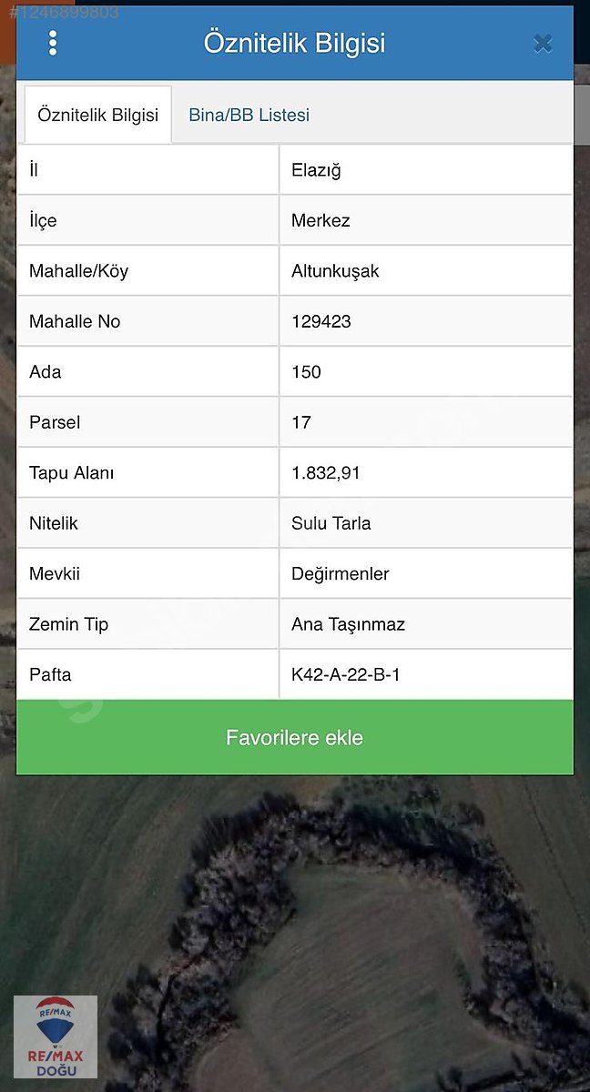 REMAX DOĞUDAN MERKEZ ALTINKUŞAKTA SATILIK YATIRIMLIK TARLALAR - ELAZIĞ MERKEZ fotoğraf 3
