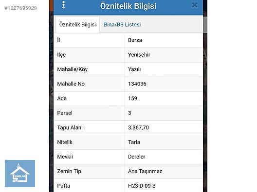 ÇAĞLAR'DAN YAZILIDA 3368m2 RESMİ YOLU OLAN KÖY YAKINI TARLA - BURSA YENİŞEHİR fotoğraf 5