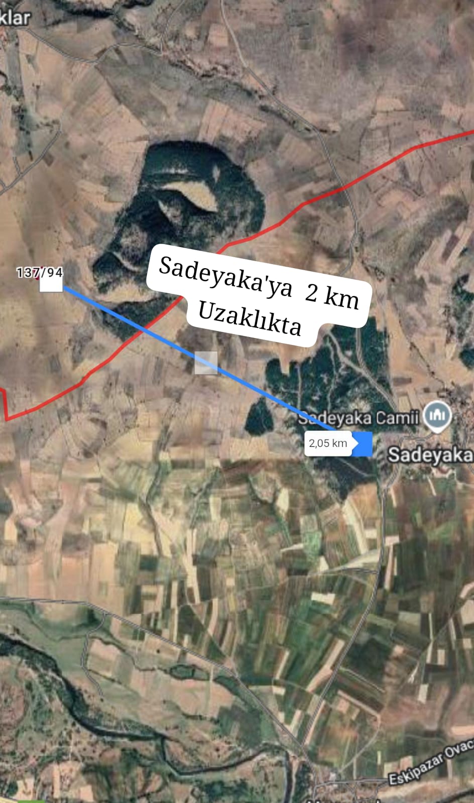 KARABÜK ESKİPAZAR BONCUKLAR MH. 2353M² TARLAMIZ SATILIK - KARABÜK ESKİPAZAR fotoğraf 2