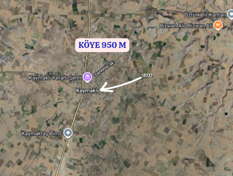 NEVŞEHİR MERKEZ KAYMAKLI  KÖYÜNDE 1.732  M² TARLA  SATILIKTIR - NEVŞEHİR MERKEZ fotoğraf 5