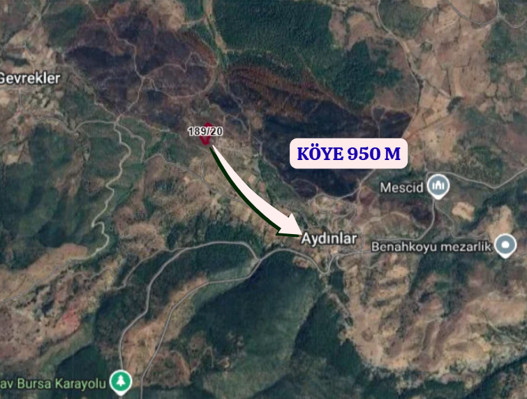 KÜTAHYA TAVŞANLI AYDINLAR  KÖYÜNDE 8.796 M²  TARLA SATILIKTIR - KÜTAHYA TAVŞANLI fotoğraf 4