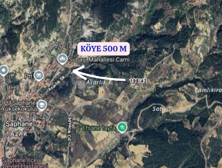 KÜTAHYA ŞAPHANE SUBAŞI  KÖYÜNDE 362 M²  BAHÇE  SATILIKTIR - KÜTAHYA ŞAPHANE fotoğraf 5