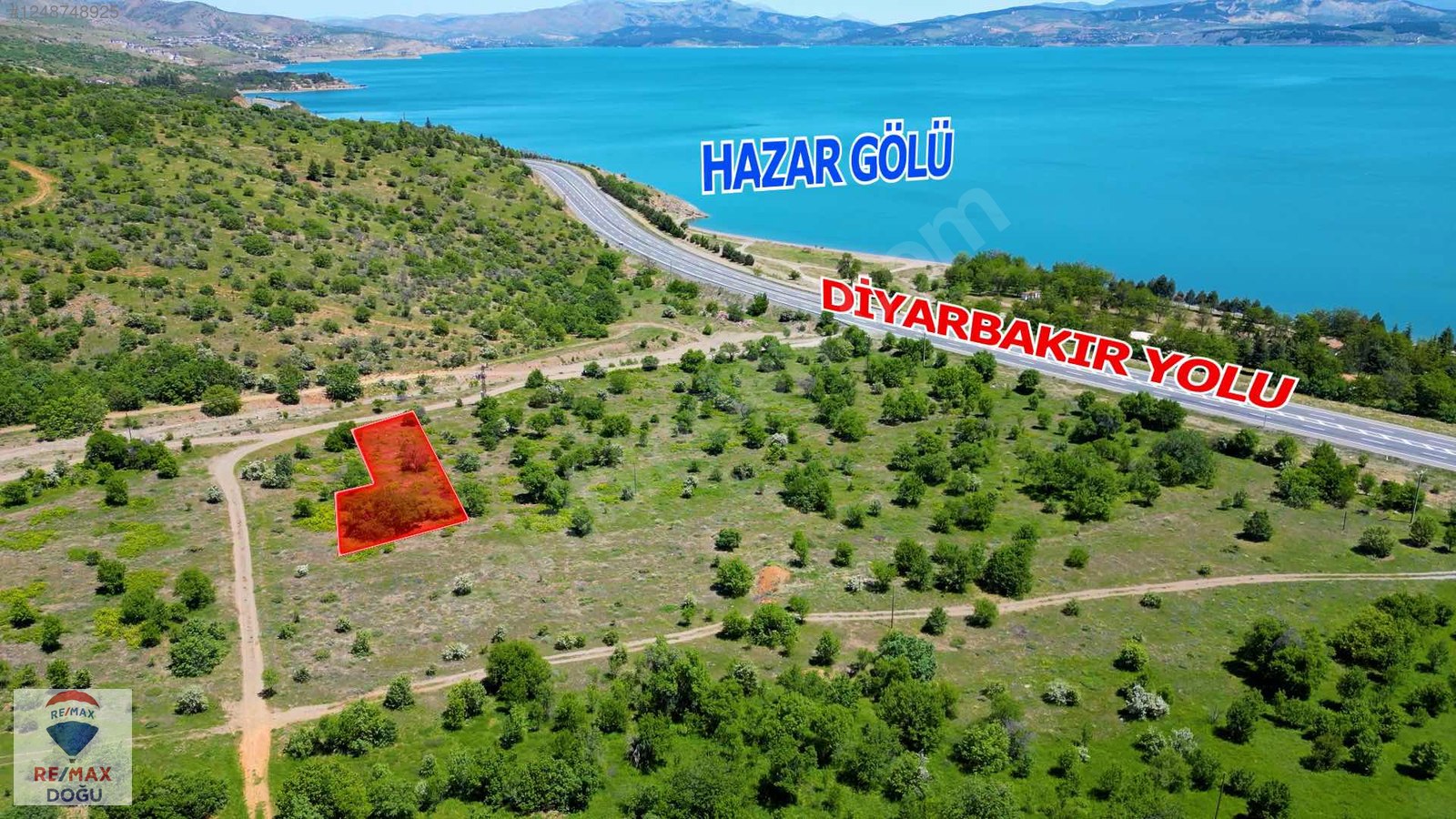 REMAX DOĞUDAN HAZAR GÖLÜ MANZARALI SATILIK TARLA - ELAZIĞ MERKEZ fotoğraf 7