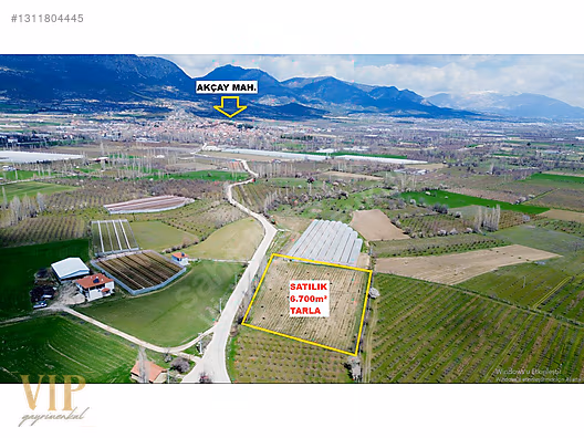 VİP GAYRİMENKUL'den ASFALT YOLA CEPHELİ 6.700m² TARLA - ANTALYA ELMALI fotoğraf 3