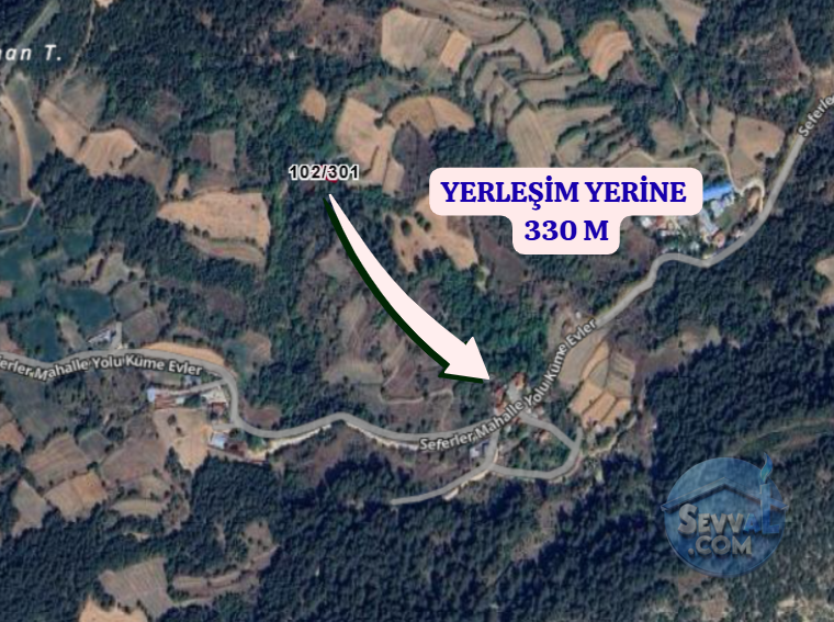 BOLU GÖYNÜK ÇAYLAK  KÖYÜNDE  297 M²  TARLA  SATILIKTIR - BOLU GÖYNÜK fotoğraf 4