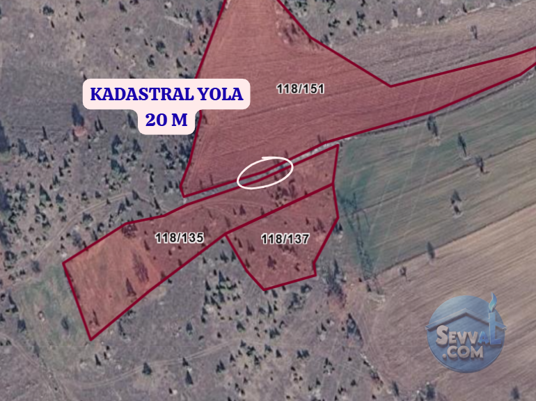 KÜTAHYA ÇAVDARHİSAR PUSATLAR  KÖYÜNDE 1.895 M²  TARLA  SATILIKTIR - KÜTAHYA ÇAVDARHİSAR fotoğraf 3