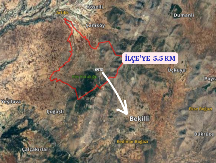 DENİZLİ BEKİLLİ DEŞDEMİR KÖYÜNDE  5.489 M²   TARLA SATILIKTIR - DENİZLİ BEKİLLİ fotoğraf 8