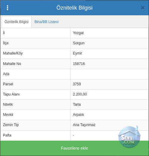 YOZGAT SORGUN EYMİR 2.200 m² SATILIK ARSA - YOZGAT SORGUN fotoğraf 3