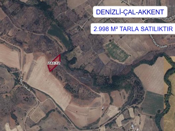 DENİZLİ ÇAL AKKENT  KÖYÜNDE 2.998 M²  TARLAMIZ SATILIKTIR - DENİZLİ ÇAL fotoğraf 5
