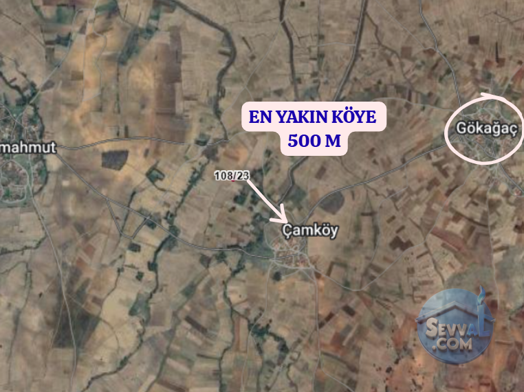 KÜTAHYA ÇAVDARHİSAR GÖKAĞAÇ  KÖYÜNDE  1.028 M²  TARLA SATILIKTIR - KÜTAHYA ÇAVDARHİSAR fotoğraf 4