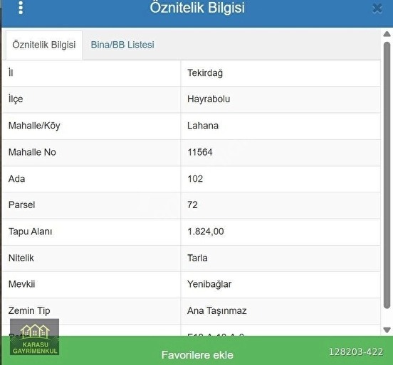 TEKİRDAĞ HAYRABOLU LAHANA MÜSTAKİL PARSEL 1824 M2 - TEKİRDAĞ HAYRABOLU fotoğraf 13