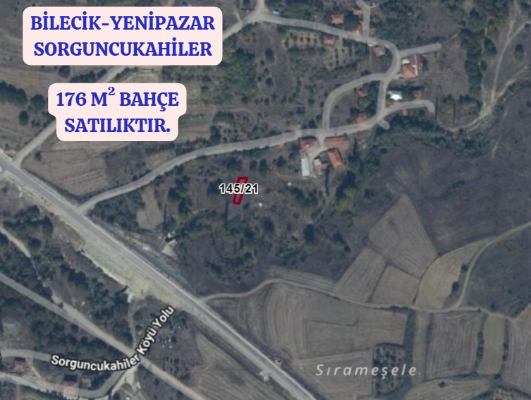 BİLECİK YENİPAZAR SORGUNCUKAHİLER  KÖYÜNDE 176  M² BAHÇE   SATILIKTIR - BİLECİK YENİPAZAR fotoğraf 2