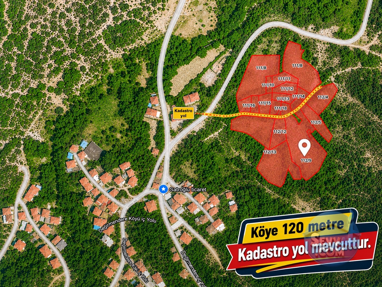 KÜTAHYA ŞAPHANE DEĞİRMENDERE'DE 4.245 M² TARLA SATILIKTIR - Kütahya Şaphane fotoğraf 2