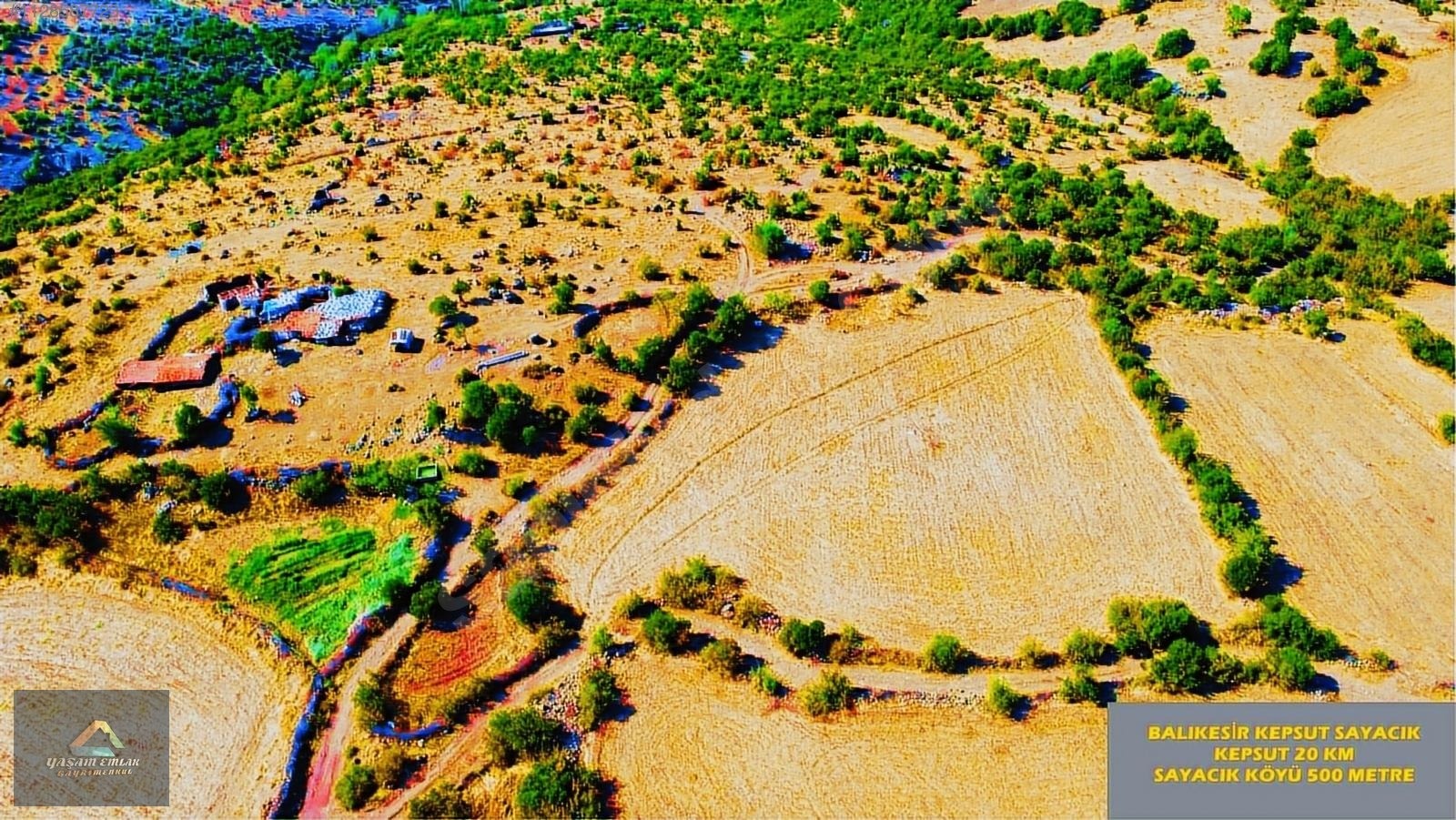 BALIKESİR KEPSUT SAYACIK KÖYÜNDE SATILIK 4.000M² ARSA - BALIKESİR KEPSUT fotoğraf 5