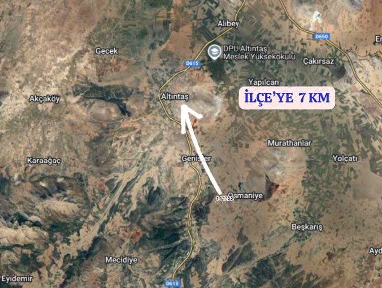 KÜTAHYA ALTINTAŞ OSMANİYE   KÖYÜNDE 5.829  M² TARLA  SATILIKTIR - KÜTAHYA ALTINTAŞ fotoğraf 5