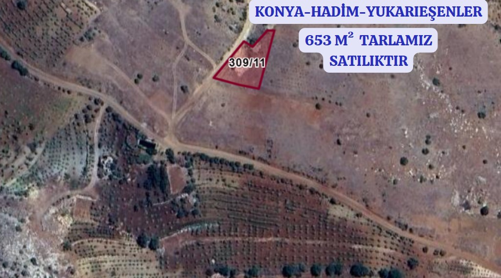 KONYA HADİM YUKARIEŞENLER KÖYÜ'NDE 653 M² TARLAMIZ SATILIKTIR - KONYA HADİM fotoğraf 4