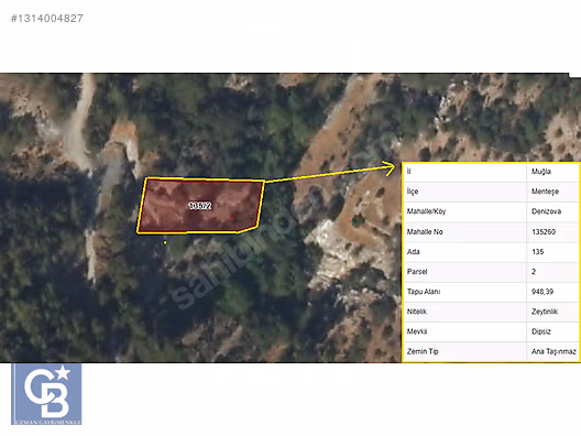 MUĞLA MENTEŞE DENİZOVA'DA 948 m2 SATILIK TARLA - MUĞLA MENTEŞE fotoğraf 2