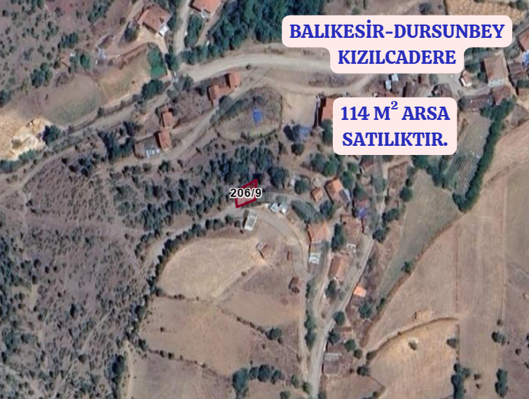 BALIKESİR DURSUNBEY KIZILCADERE  KÖYÜNDE 114 M² ARSA SATILIKTIR - BALIKESİR DURSUNBEY fotoğraf 2