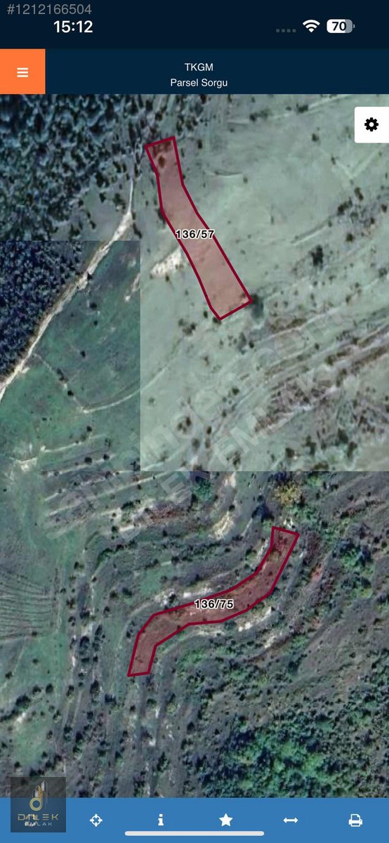 DİLEK EMLAKTAN ŞAMLARDA 1371 m2 SATILIK TARLA - ZONGULDAK EREĞLİ fotoğraf 3