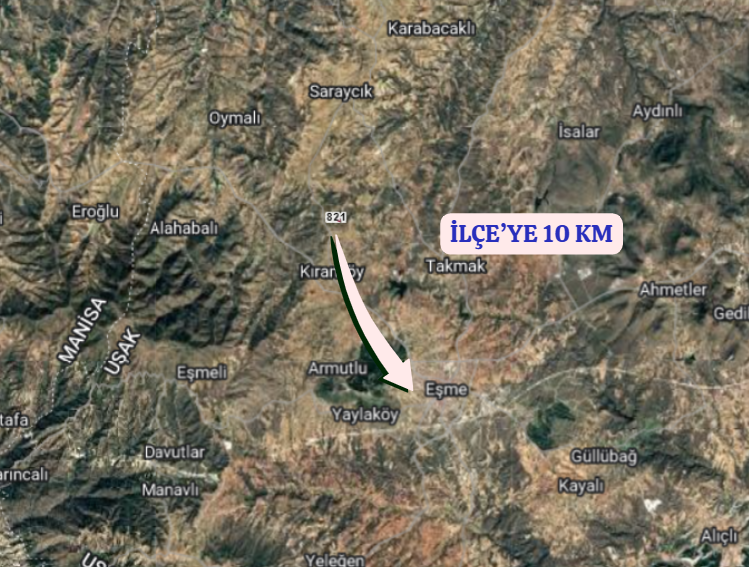 UŞAK EŞME KIRANKÖY  KÖYÜNDE  875 M² TARLA  SATILIKTIR  - UŞAK EŞME fotoğraf 5