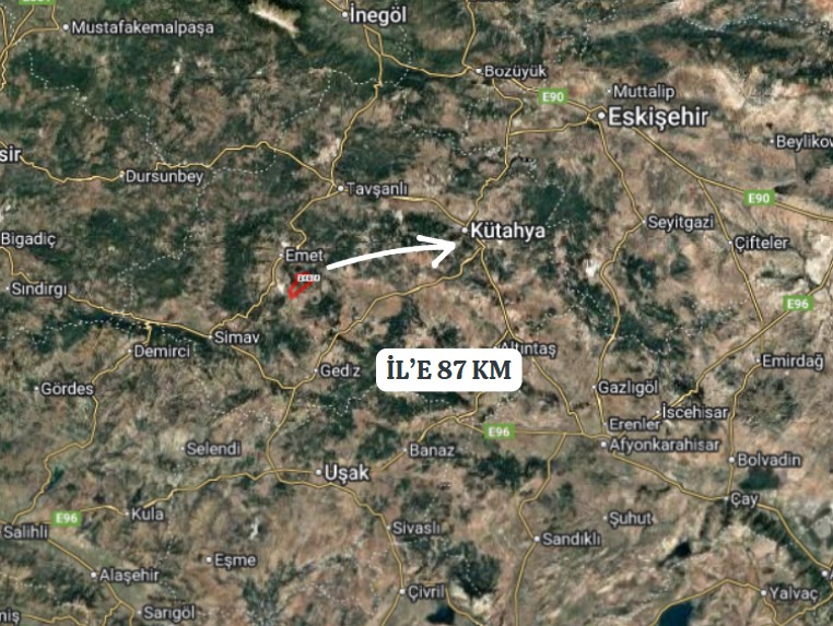 KÜTAHYA HİSARCIK ŞEYHÇAKIR'DA 3.091M² MÜSTAKİL TARLA SATILIKTIR - KÜTAHYA HİSARCIK fotoğraf 8