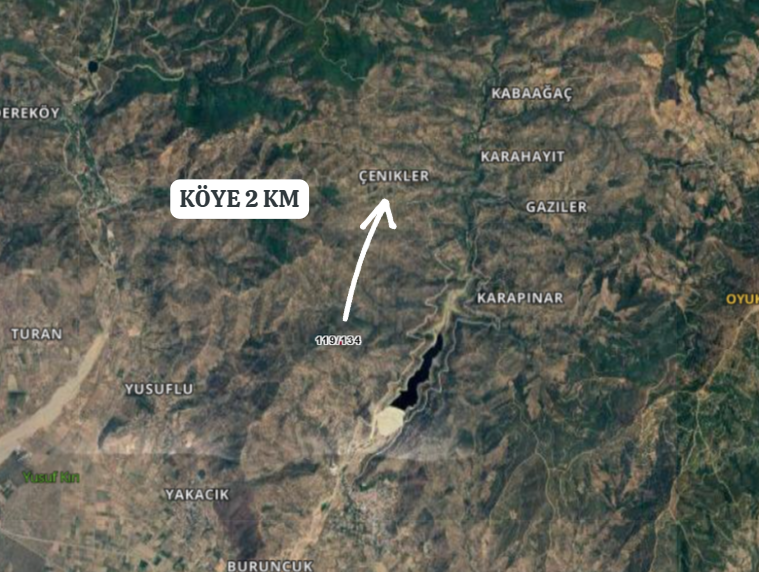 İZMİR BAYINDIR ÇENİKLER  KÖYÜNDE 836 M² ZEYTİNLİK  SATILIKTIR - İZMİR BAYINDIR fotoğraf 3