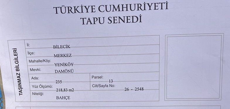 Bilecik Merkez Yeniköy'de Yatırımlık Bahçe - BİLECİK MERKEZ fotoğraf 6