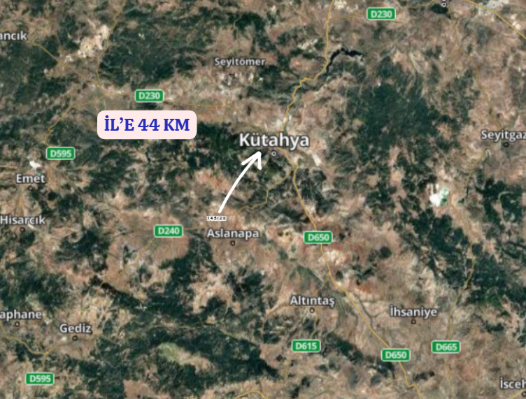 KÜTAHYA ASLANAPA KARADEĞİN  KÖYÜ’NDE 2.670 M² TARLA SATILIKTIR - KÜTAHYA ASLANAPA fotoğraf 6