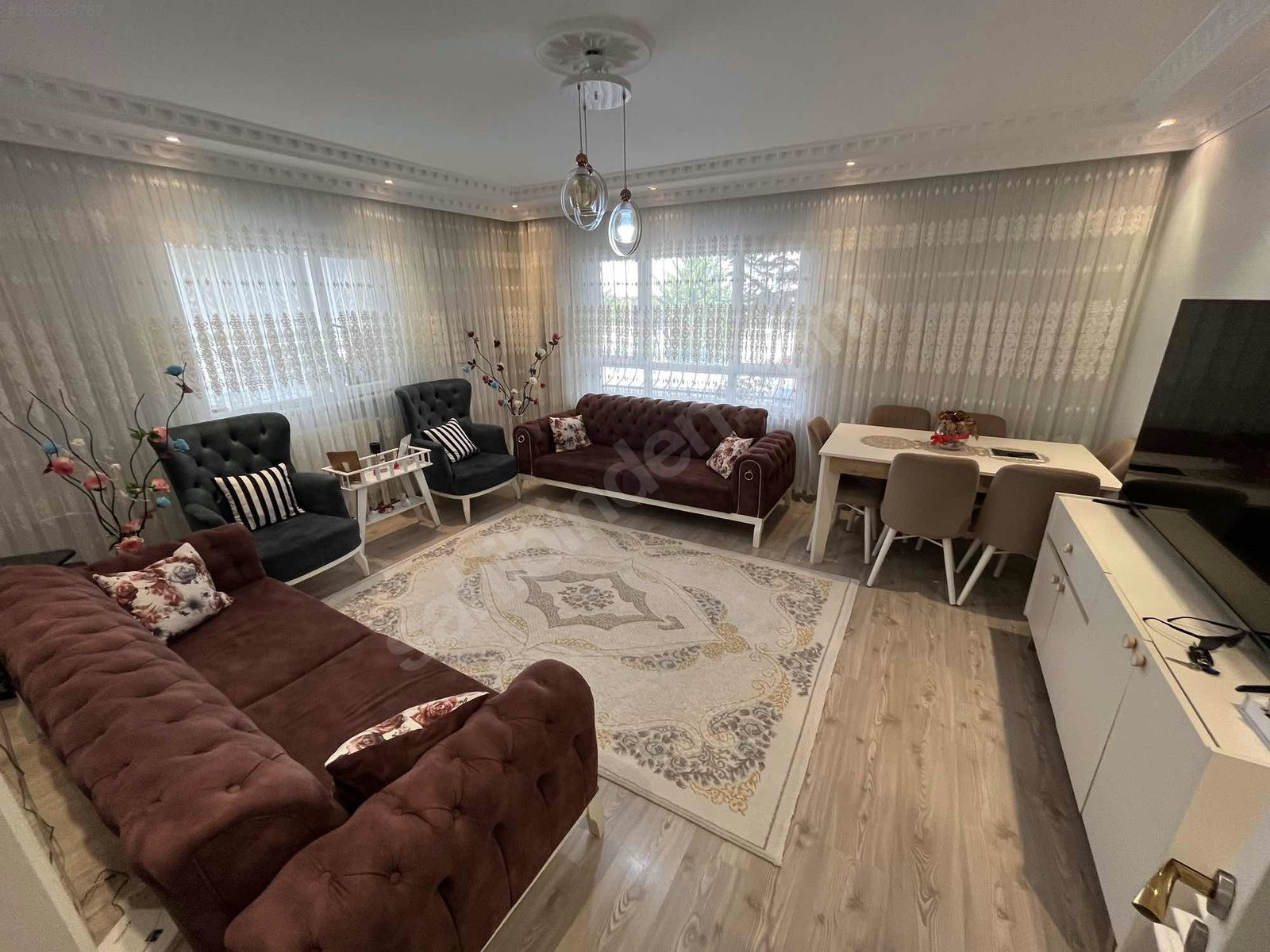 YÜCE'DEN▓MERKEZE'YAKIN 3+1GENİŞ OTURUMLU ÖN CEPHE KAPALI.G DAİRE - ANKARA PURSAKLAR fotoğraf 15