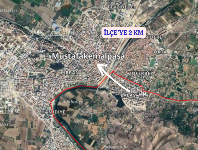 BURSA M.KEMAL PAŞA  LALAŞAHİN MAHALLESİNDE 322 M²  ARSA SATILIKTIR - BURSA MUSTAFAKEMALPAŞA fotoğraf 6