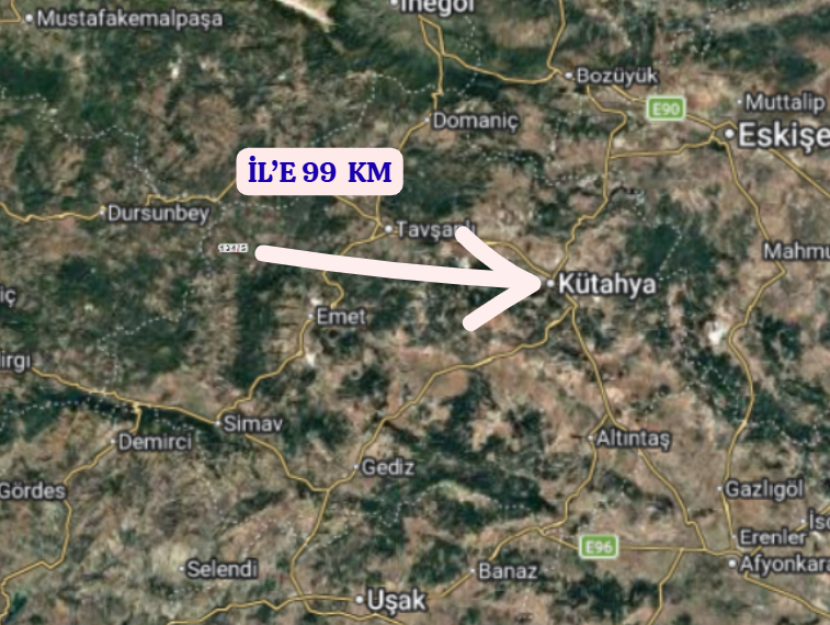 KÜTAHYA TAVŞANLI AYDINLAR  KÖYÜNDE 1.247 M²  TARLA  SATILIKTIR - KÜTAHYA TAVŞANLI fotoğraf 6