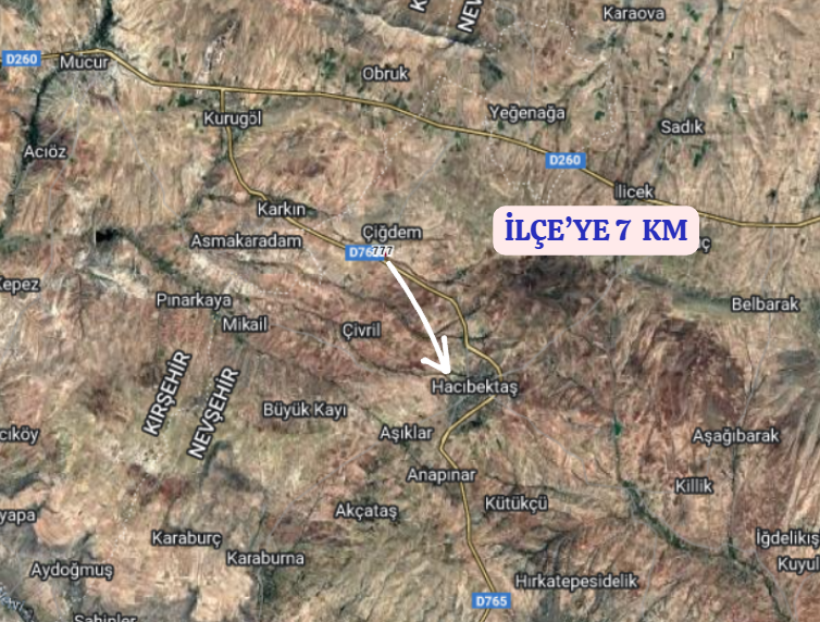 NEVŞEHİR HACIBEKTAŞ ÇİĞDEM  KÖYÜNDE  506  M² BAHÇE  SATILIKTIR - NEVŞEHİR HACIBEKTAŞ fotoğraf 5
