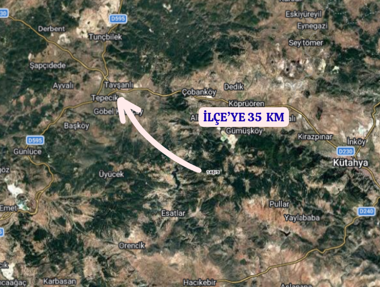KÜTAHYA TAVŞANLI KARAKİŞİ  KÖYÜNDE  2.978  M²  TARLA  SATILIKTIR - KÜTAHYA TAVŞANLI fotoğraf 5