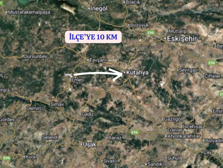 KÜTAHYA EMET EĞRİSÖZ-KALEHİSAR KÖYÜNDE 333  M²  TARLA  SATILIKTIR  - KÜTAHYA EMET fotoğraf 5