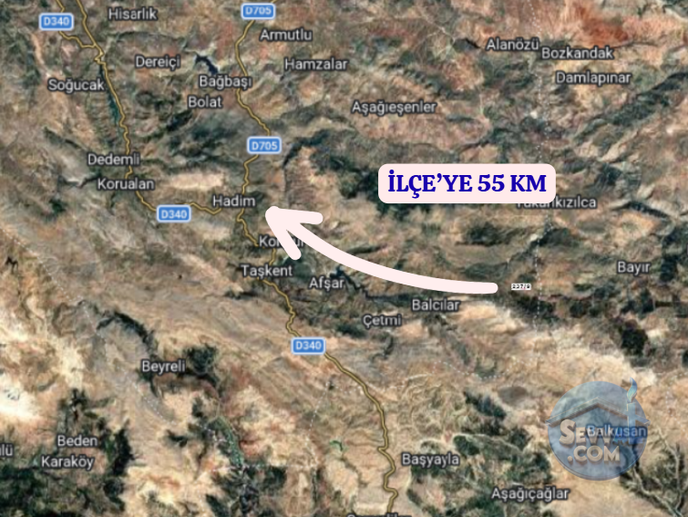 KONYA HADİM GÖYNÜKKIŞLA  KÖYÜNDE 3.608 M²  TARLA  SATILIKTIR - KONYA HADİM fotoğraf 5