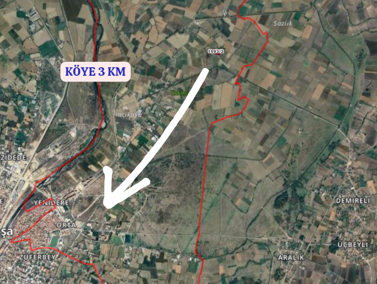 BURSA M.KEMALPAŞA ORTA 2.667 M² TARLA SATILIKTIR. - BURSA MUSTAFAKEMALPAŞA fotoğraf 4