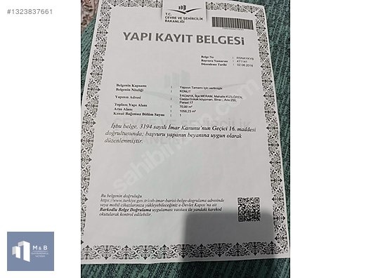 MERAM KIZILÖREN'DE-SATILIK 1065 M2 MÜSTAKİL YAPI KAYITLI BAHÇE - KONYA MERAM fotoğraf 15