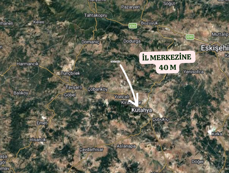 KÜTAHYA MERKEZ KIRANŞEYH  KÖYÜNDE 2.763  M²  TARLA  SATILIKTIR - KÜTAHYA MERKEZ fotoğraf 5