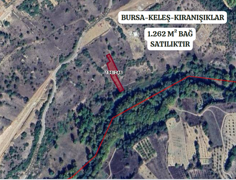 BURSA KELEŞ KIRANIŞIKLAR'DA 1.262 M² BAĞ SATILIKTIR. - BURSA KELES fotoğraf 2