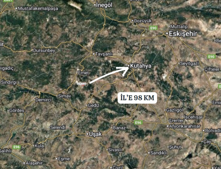 KÜTAHYA HİSARCIK KARBASAN KÖYÜ’NDE 2.930 M²  TARLA SATILIKTIR - KÜTAHYA HİSARCIK fotoğraf 8