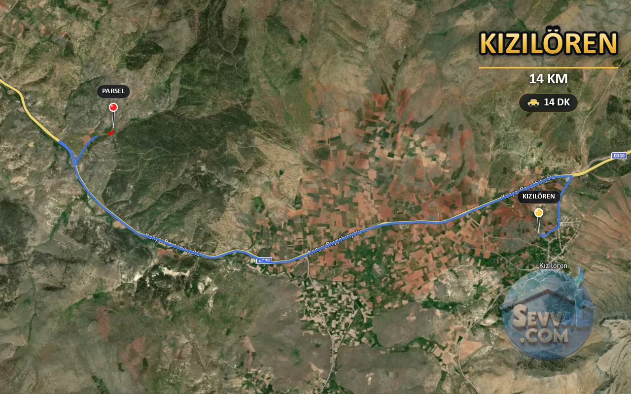 KONYA MERAM KIZILÖREN 2.102 m² SATILIK ARSA - KONYA MERAM fotoğraf 6