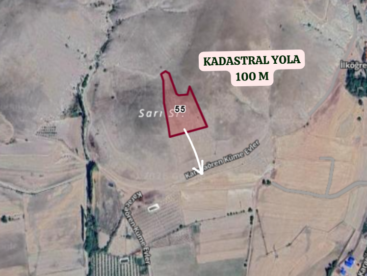 AMASYA GÜMÜŞHACIKÖYÜ KARACAÖREN  KÖYÜNDE 9.300  M²  TARLA  SATILIKTIR - AMASYA GÜMÜŞHACIKÖY fotoğraf 3
