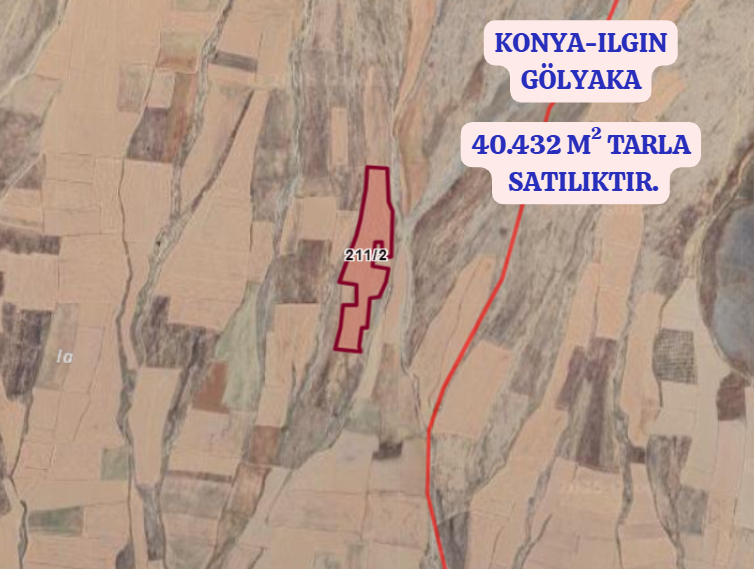 KONYA ILGIN GÖLYAKA  KÖYÜNDE 40.432 M²  TARLA  SATILIKTIR - KONYA ILGIN fotoğraf 2