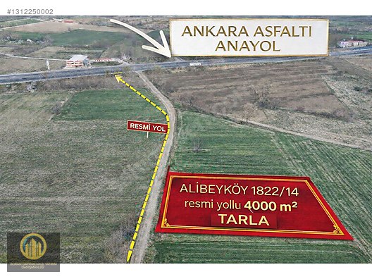 Ankara Asfaltına Cepheli, Resmi Yolu Olan 4000 m² Satılık Tarla - BURSA İNEGÖL fotoğraf 3