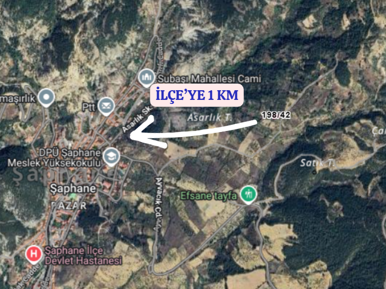 KÜTAHYA ŞAPHANE SUBAŞI  KÖYÜNDE 362 M²  BAHÇE  SATILIKTIR - KÜTAHYA ŞAPHANE fotoğraf 6