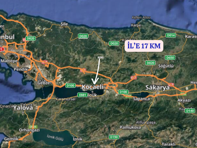 KOCAELİ DERİNCE TERZİLER KÖYÜ’NDE 1.129 M² TARLA SATILIKTIR - KOCAELİ DERİNCE fotoğraf 7
